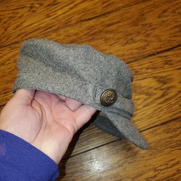 Women's Newport News Gray, Wool/Viscose Captain Hat, one size, Excellent Con! - Picture 3 of 5